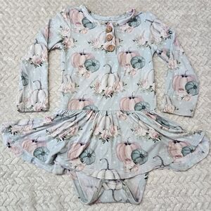 POSH PEANUT Floral Dress Romper Size 18-24 Months